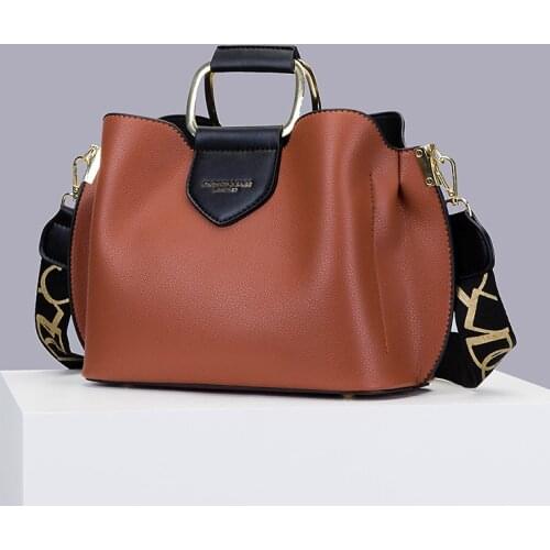 High Quality Pu Leather Crossbody Shoulder Bags for Women 2021 New Luxury Purses and Handbags Designer Totes Top-handle Bags