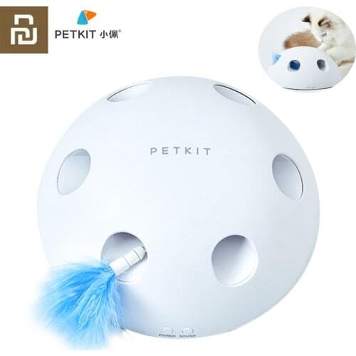 Youpin PETKIT Electric Smart Interactive Cat Toy with Feather Automatic Telescopic Pet Game Pet Supplies Funny Cat Kitten Toy