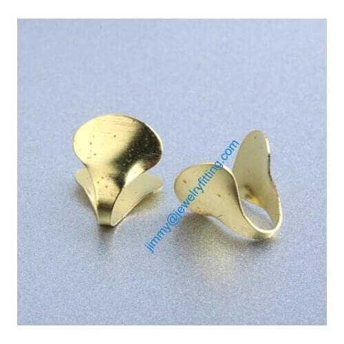 2013 jewelry findings Base metal foldover crimps Chain end caps for chain welding die struck shipping free