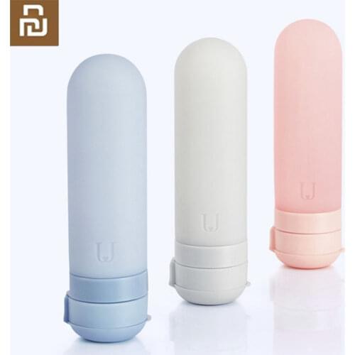 3pcs/pack Xiaomi U Travel Silicone Bottle Set Portable Easy Soft Skin-Friendly Healthy Safe 50ml x 3Pcs Blue Pink Gray