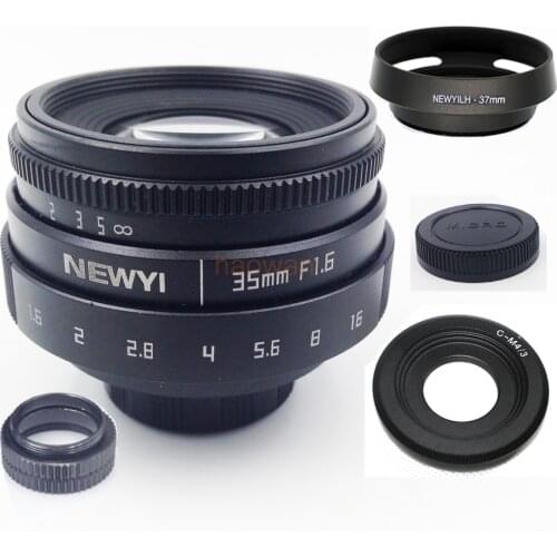 35mm F1.6 CCTV c mount Lens APS-C for M4/3 gf6 em5 em1 gh5 gx8 FX xt20 xt1 EOSM sony nex a7 a6500 a6300 n1 PQ mirrorless camera