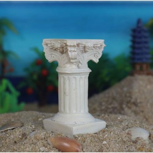 3D Roman Pillar Model Miniature Sand Table Landscape Layout Accessory