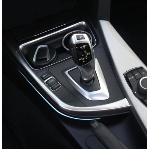Car Inner Center Control Gear Shift Panel Decorative Sticker Cover Trim For BMW 3 4 Series 3GT F30 F31 F32 F34 F36 Accessories