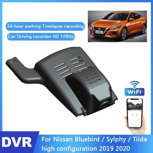 Car Wifi Camera For Nissan Bluebird / Sylphy / Tiida High configuration 2019 2020 HD 1080P Car Dash Cam Video Recorder Original