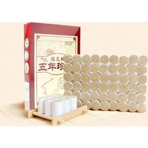 Free Shippingai-chu Moxibustion Moxa Nanyang Five Pure Wormwood Non Smokeless Moxa 54 Column
