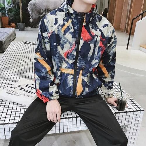 Brand Men Jacket Casual Hooded Camouflage Jacket Men Autumn Korean Version Fashion Casual Couple Jacket