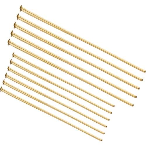 50pcs/lot Length 20 30 45 50mm Stainless Steel T word Head Pins for Diy Jewelry Making Flat Head Pins Findings Dia 0.7/0.6mm