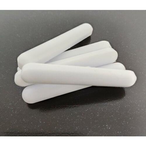 C10x50mm 1pcs PTFE Magnetic Stirrer Mixer Stir Bars PTFE Stirring Bars white Spin Bars Without Pivot Ring