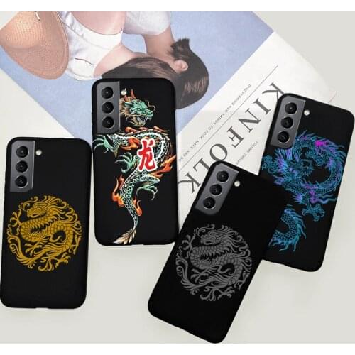For Samsung Galaxy S21 Case Drogon Cool Soft TPU Phone Case Cover For Samsung Galaxy S 21 s21 5G Back Cover Samsung s21 4G Capas