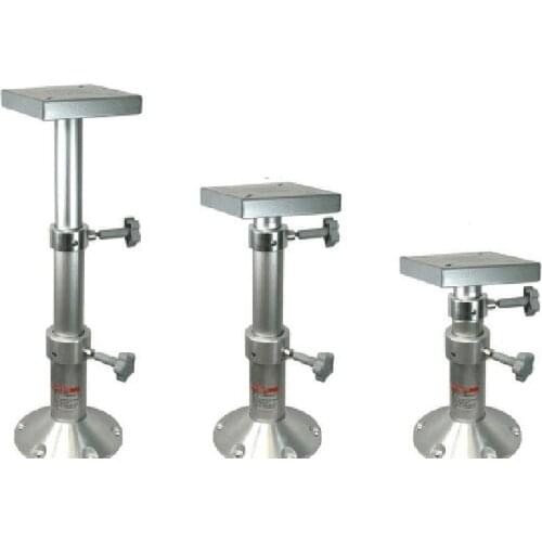 Two Stage Adjustable Telescopic Table Pedestal Mount Aluminum 11.61"-27.16" For Marine Boat Motorhome
