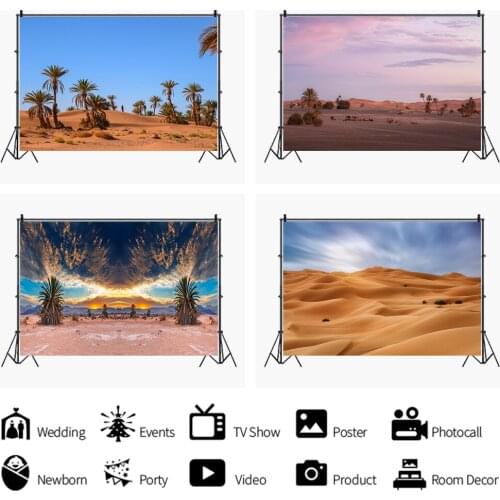 Sunset Over The Dunes In The Vast Desert Area Backdrops Photographic Photo Background Photography Studio Props Photocall