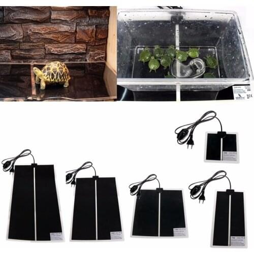 220-240V EU Plug Adjustable Temperature Pet Heating Warmer Amphibians Bed Mat for Turtle/Snakes/Lizard/Gecko