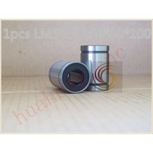 LM50UU 50mmx80mm x100mm linear ball bearing bush bushing for rod round shaft 1pcs