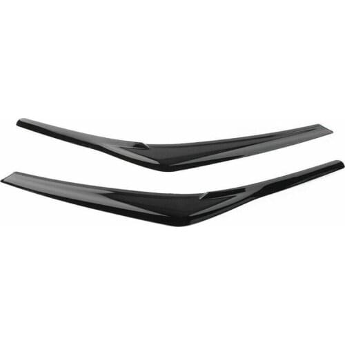 Black Headlight Eyelid Cover Head Light Lamp Eyebrows Molding Trim for 2018-2021 Toyota Camry