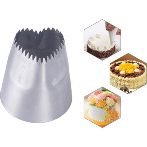 DIY Heart-shape Icing Piping Nozzle Stainless Steel 1PC Cream Cupcake Pastry Tips Nozzle Kitchen Baking Cake Decoration Tool