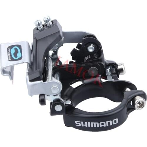 SHIMANO TOURNEY TX FD-TX800 Mountain Bike Front Derailleur Iamok Bicycle Top Swing Clamp Band Mount Derailleurs 3x8/7-speed