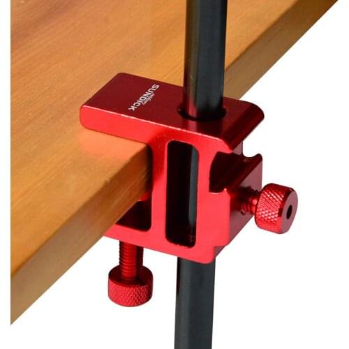 SUNDICK Lantern Stand Clip Light Pole Table Fixing Aluminum Alloy Clamp Outdoor Hanging Lamp Holder Clip Outdoor Camping Tools