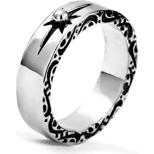 Stainless steel simple round ring popular 316l sun design man women the couple ring