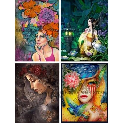 Diy make cross stitch kit full square/round drill 5d diamond painting sale beauty flower diamond mosaic 3d picture rhinestones