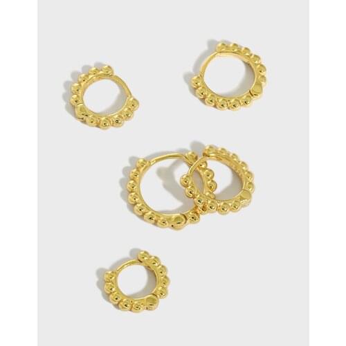 SHANICE 100% 925 Sterling Silver Small Hoop Earrings for Women ins retro minimalist circle Girl CZ Crystal Earings Hip Pop