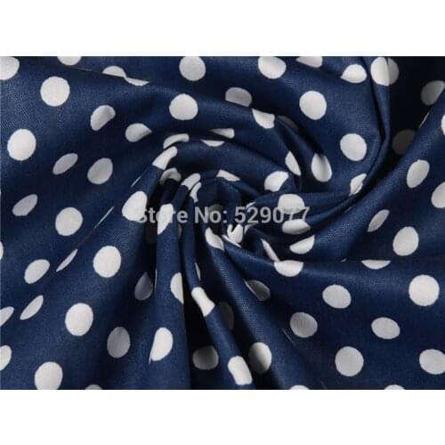Navy blue 1 Meter Cotton Patchwork Fabric Handmade Sewing Material Quilting Cloth For Baby And Childrens Twill Home Textile
