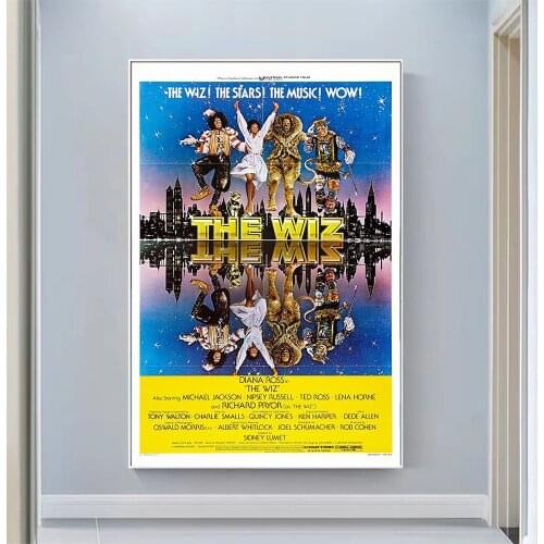 V2206 The Wiz Vintage Classic Movie Wall Silk Cloth HD Poster Art Home Decoration Gift