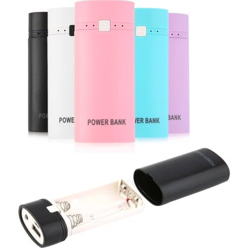 Newest Power Bank DIY Kit Storage Case Box Free welding Suit 18650 Battery 5V USB External Charger For xiaomi samsung phone