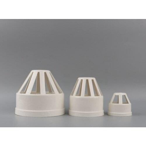 50Mm 75Mm 110MM PVC Breathable Hat Drain Pipe Breathable Net Hood General Hat Downstream Pipe Fittings Water Pipe Accessory
