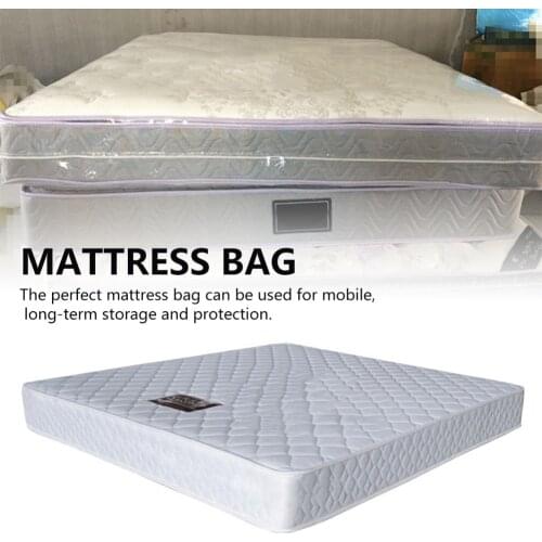 Mattress Protection Bag Reusable Mattress Bag Movable Waterproof Dust-proof Plastic Mattress Storage Bag Cover With Zipper
