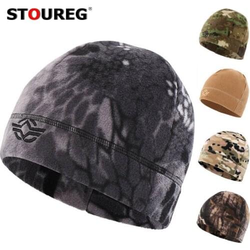 Winter Warm Fleece Hiking Caps,Windproof Thermal Hat for Cycling Hunting,Men Women Tactical Caps,Outdoor Camflouge Sports Caps