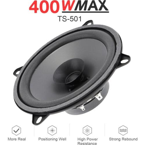 1pcs 5 Inch 12V 400W Car Coaxial Speaker Vehicle Door Auto Audio Music Stereo Full Range Frequency Hifi Speakers