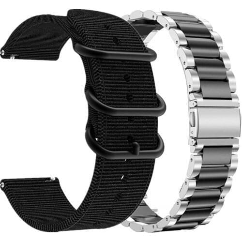 18MM 20MM 22MM Stainless Metal Wrist Strap For Garmin Vivoactive4s 4s Smart Watch Band Milanese Straps For Vivoactive 3 4 Correa