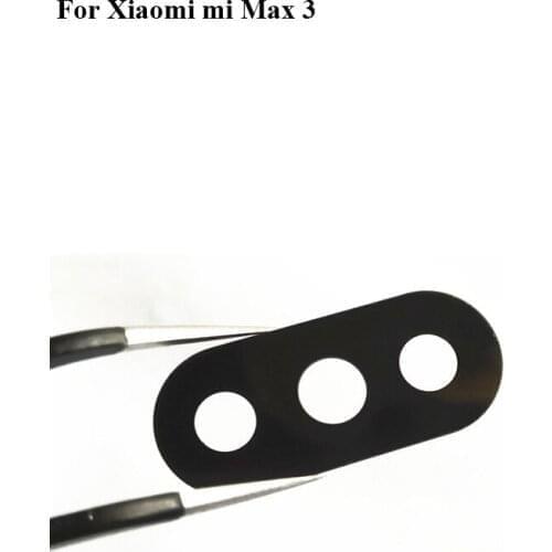 2PCS High quality For xiaomi mi Max 3 Back Rear Camera Glass Lens test good Replacement Parts For xiaomi mi Max3 miMax 3