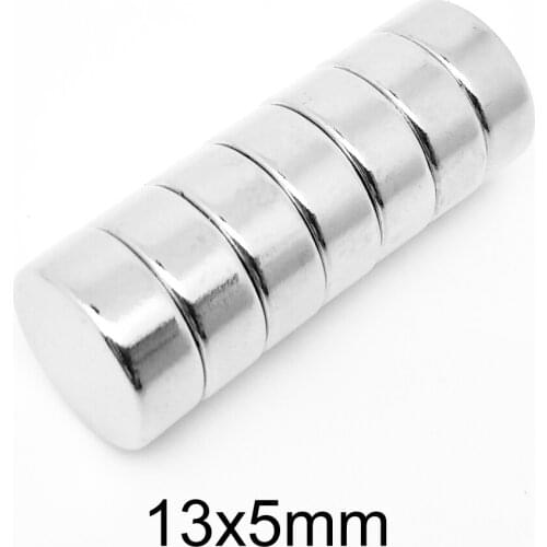5~100PCS 13x5 mm Neodymium Magnets Strong 13mm x 5mm Permanent Round Magnet sheet 13x5mm Powerful Magnetic Magnets Disc 13*5 mm