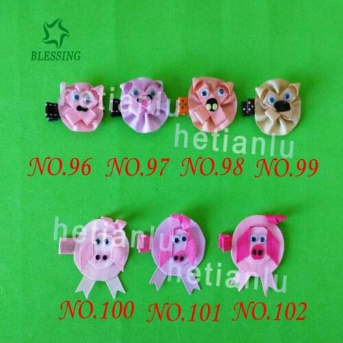 50 Fashion Hair Clip Dog Cat Bear Pig Horse Panda Monkey Elephant Fox