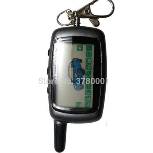 10 PCS/lot A9 2-way LCD Remote Control Keychain Fob for Russia Vehicle Security Two way Car Alarm System Twage Starline A9 10PCS