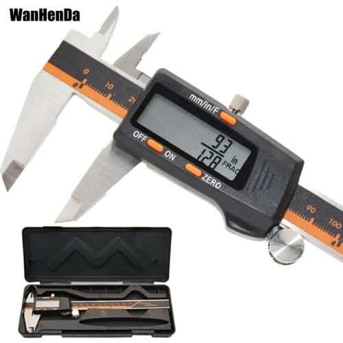 Digital calipers Vernier Caliper 150mm 6inch Stainless Steel Micrometer Calipers Micrometro Paquimetro tool calipers with a box