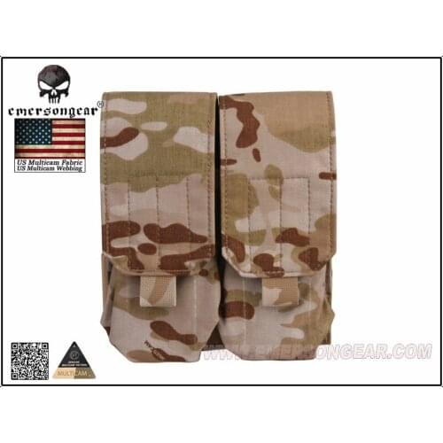 EmersonGear LBT Style M4 Double Magazine Pouch Combat Molle MAG Pouch Multicam Arid EM9026