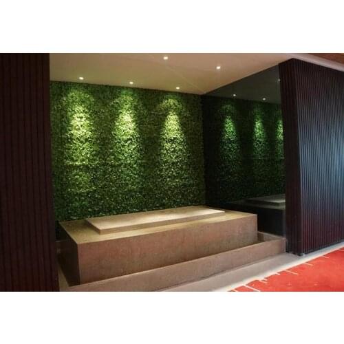 25CM*25CM Artificial Grass plastic boxwood mat topiary tree Milan Grass for garden home wedding decoration Green Plants 200pcs