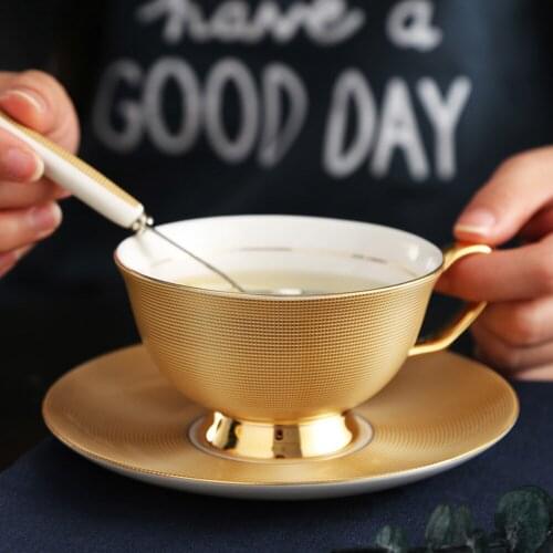 Flower Design European Bone china coffee set Top Grade Porcelain coffee cup and saucer Luxury Gifts Pearl glaze