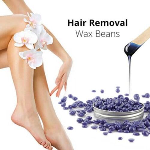100g Purple Lavender Removal Cream Color No Strip Depilatory Hot Film Hard Wax Pellet Waxing Bikini Hair Removal Bean