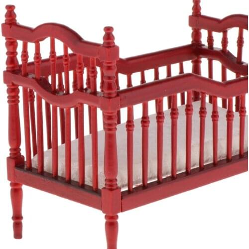 Retro 1:12 Doll House Kids Single Bed Doll Accessory Fits For Obitsu11 Decor