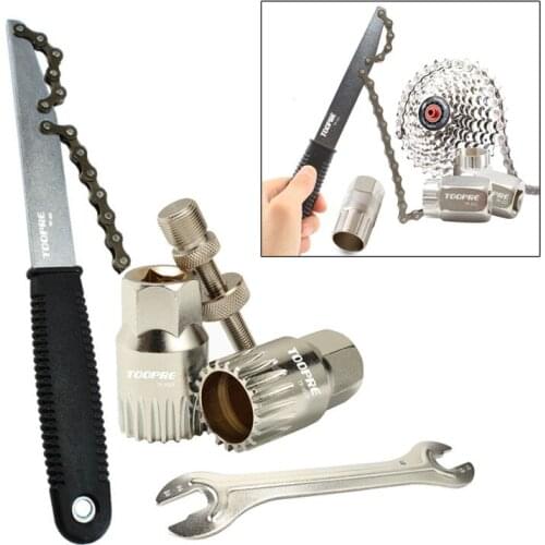 Multifunction Bicycle Repair Tool Kits Chain Cutter Bottom Bracket Remover Freewheel Crank Puller MTB Removal Tools Repair Tool