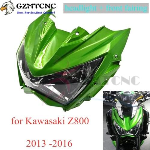 Motorcycle Headlight + Front Headlamp Fairing Assembly Head Lamp Light House Fit for Kawasaki Z 800 Z800 2013 -2016 2014 2015