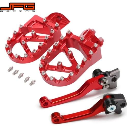 Motorcycle CNC Foot Pegs Pedals Rests Footpegs And Brake Clutch Lever For Beta 200RR 300RR 2T 13-18 350RR 400RR 450RR 4T 12-18