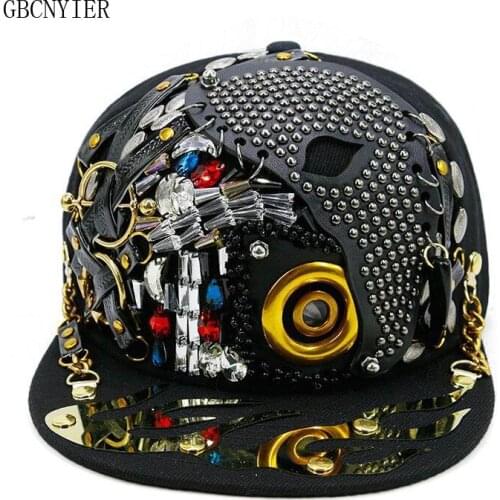 GBCNYIER Hip Hop Male Hat Hip Hop Female Cap Sport Cool Visor Bone Brim Steel Unisex Hiphop Sunbonnet Fashion Sports Visor
