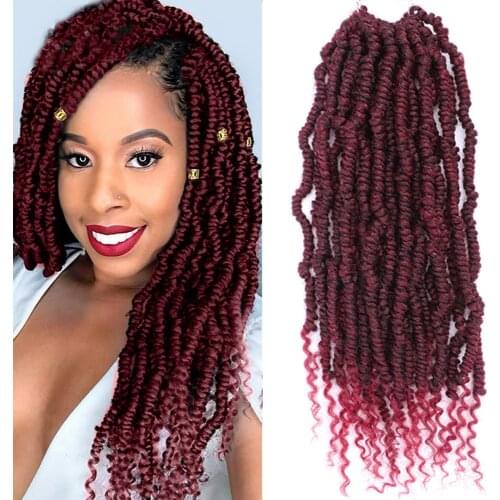 ONYX 14Inch 24 Strands/pack Bomb Twist crochet hair Braiding Hair Passion Spring Twists Synthetic Crotchet Hair Extension