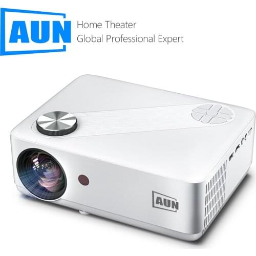 AUN Projector AKEY8S Android 9 WIFI VideoProjector 4K Decode Beamer Full HD 1080P Home Theater TV LED Projector for Home Game