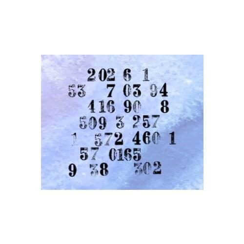 Numbers Transparent Clear Silicone Stamp/Seal for DIY scrapbooking/photo album Decorative clear stamp M1335