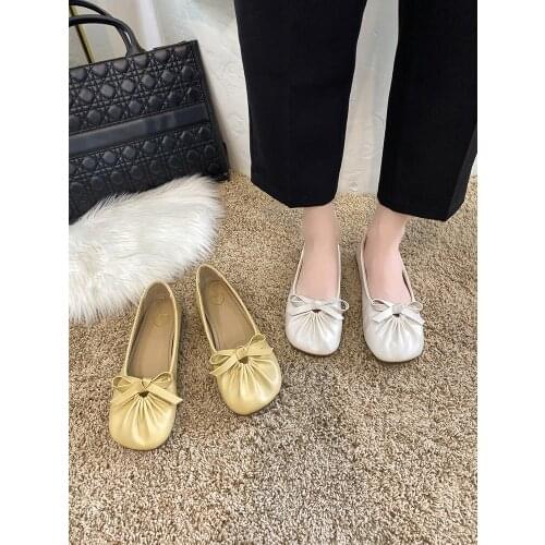 Comfortable Soft Sole Ladies Single Shoes Spring And Summer New Wild Large Size 35-40 Casual Flat Shoes